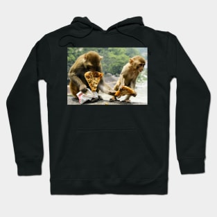 Pizza Lover Monkey Pizza take-away Hoodie